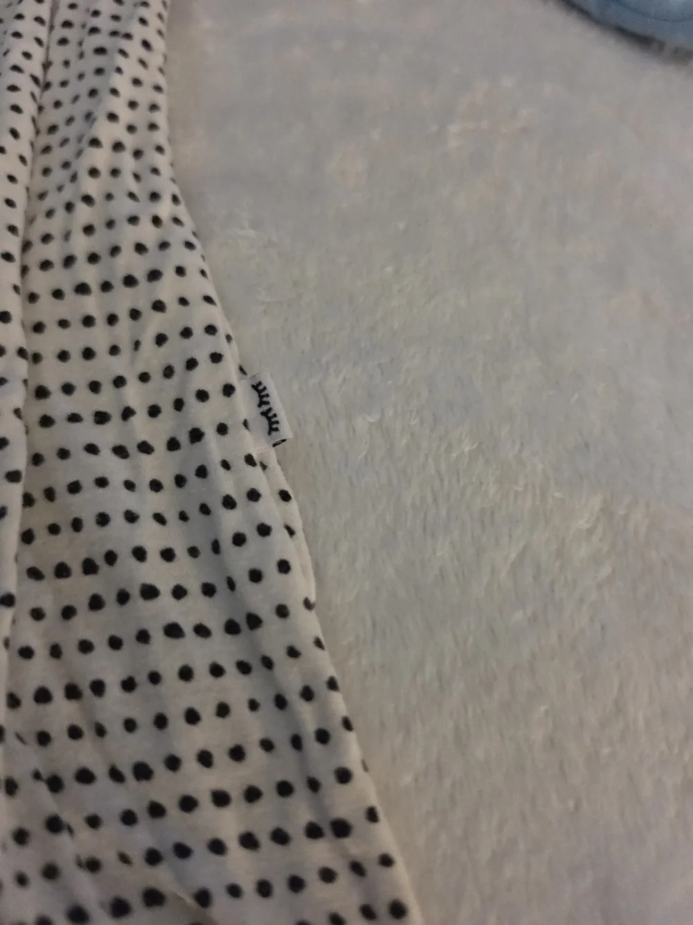 Little Sleepies Blue & White Polka Dot Bamboo Zippy 3-6m